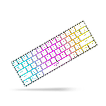 Ant Esports MK1500 Mini Wireless Membrane Gaming Keyboard with Multicolour Backlit - White