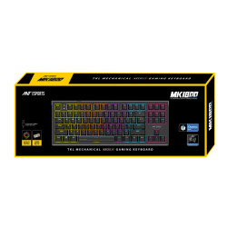 Ant Esports MK1800 TKL Mechanical Backlit Gaming Keyboard - Black