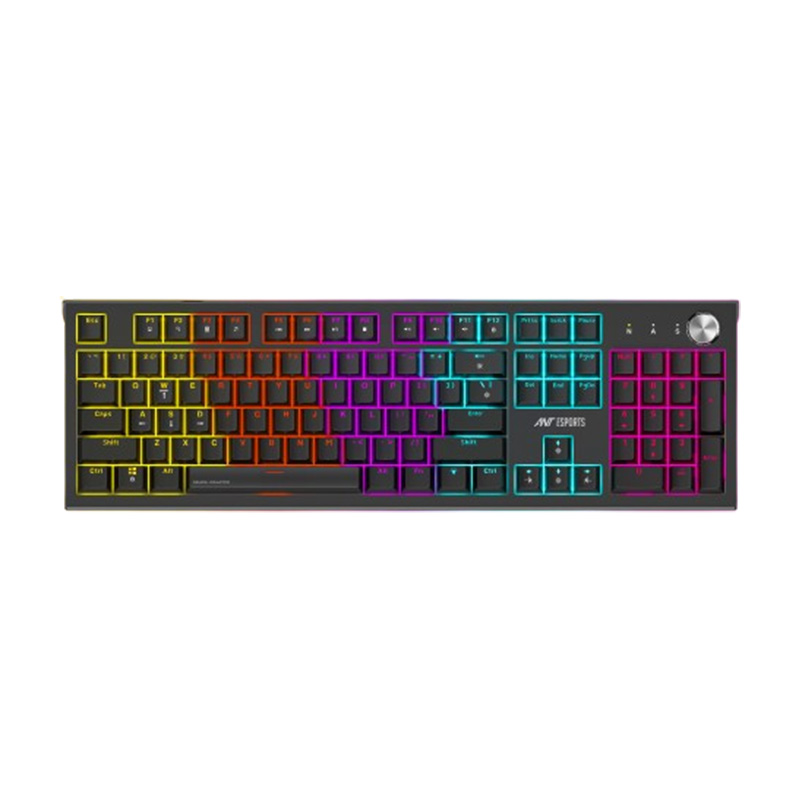 Ant Esports MK1850 Mechanical Blacklit Gaming Keyboard with Red Switches - Black