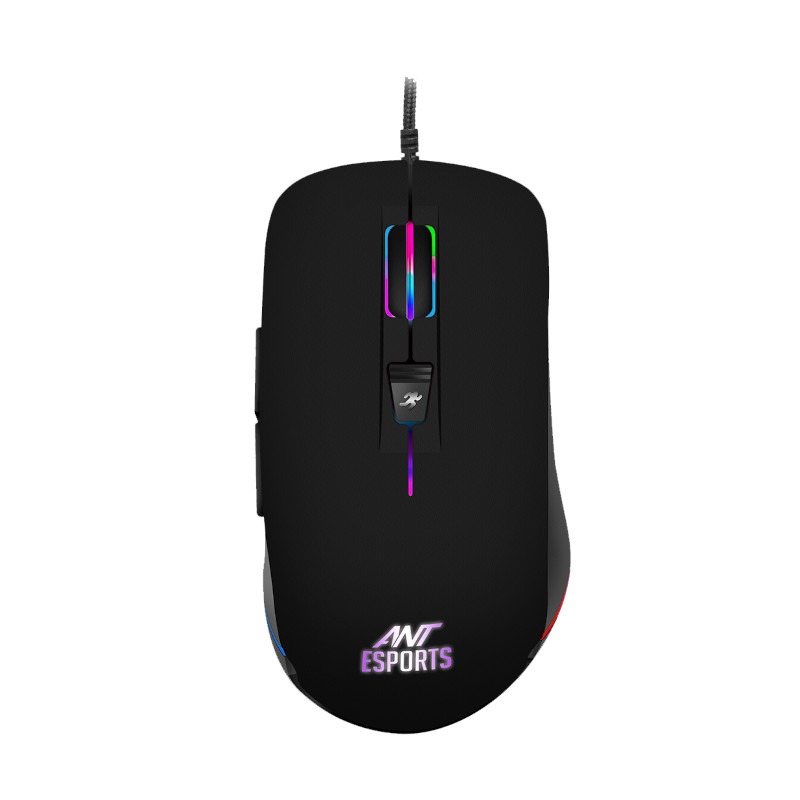 Ant Esports GM100 RGB Wired Gaming Mouse - Black