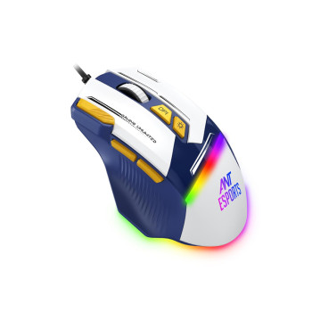 Ant Esports GM333 Optical Gaming Mouse (Blue/White/Yellow)