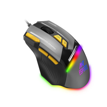 Ant Esports GM333 Optical Gaming Mouse (Black/Grey/Yellow)