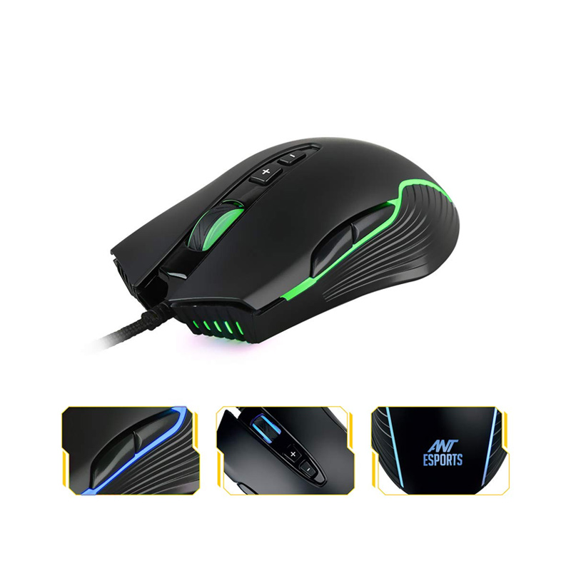 Ant Esports GM500 RGB Wired Gaming Mouse (4000 DPI, Optical Sensor) Ant Esports GM500 RGB Wired Gaming Mouse (4000 DPI, Optical Sensor)