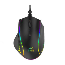 Ant Esports GM600 RGB Wired Gaming Mouse (7200 DPI, Optical Sensor)