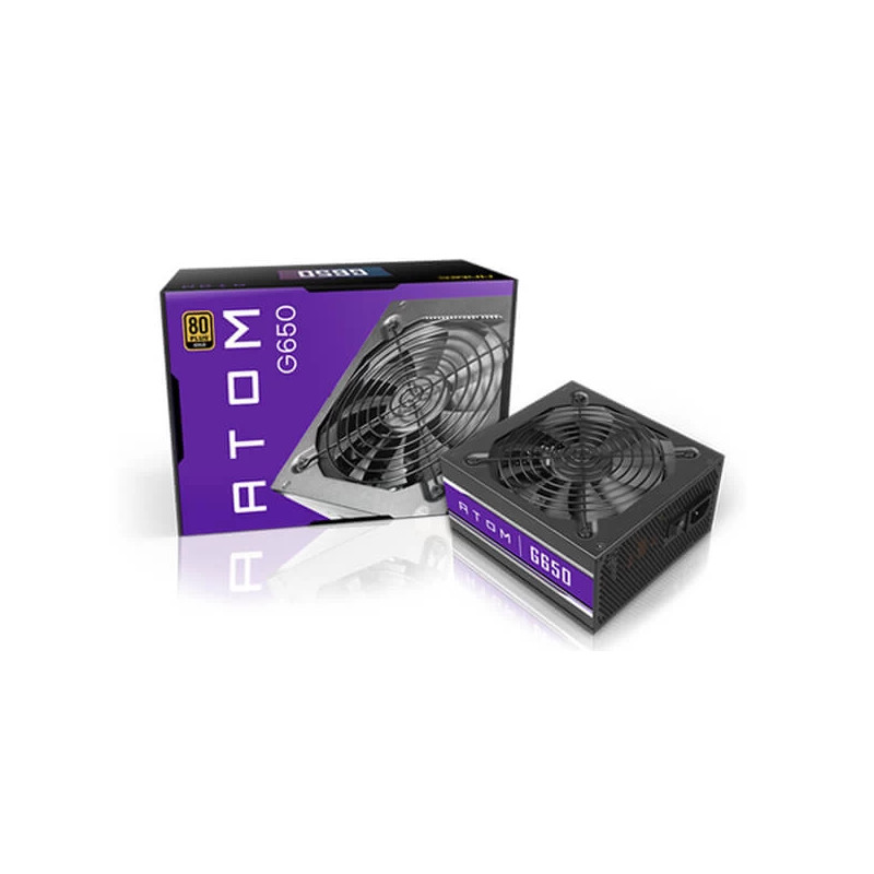 Antec Atom G650 GB 650 Watt 80 Plus Gold Certified Fully Modular Power Supply