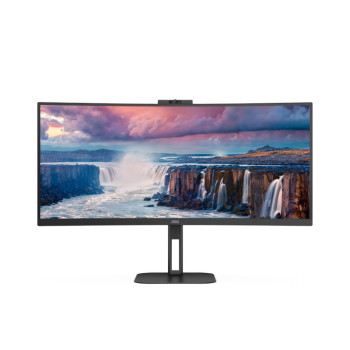 AOC CU34V5CW/BK 34Inch VA 4K WQHD 100Hz Curved Monitor