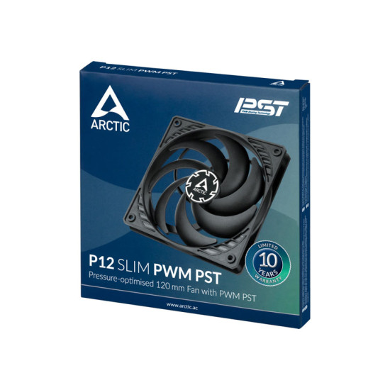 Arctic P12 Slim PWM PST Pressure Optimised 120mm PWM Fan with Integrated Y-cable