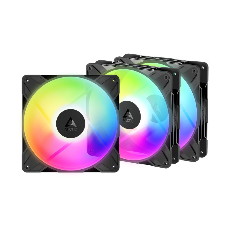 Arctic P14 Pro Reverse A-RGB Cabinet Fan (Triple Pack) - Black