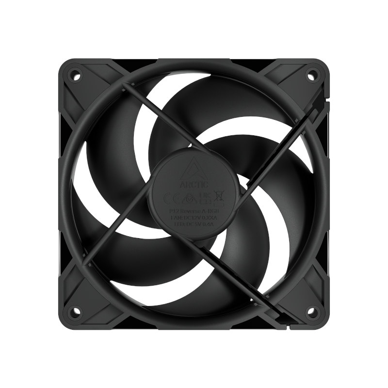 Arctic P12 Pro Reverse Cabinet Fan (Triple Pack) - Black