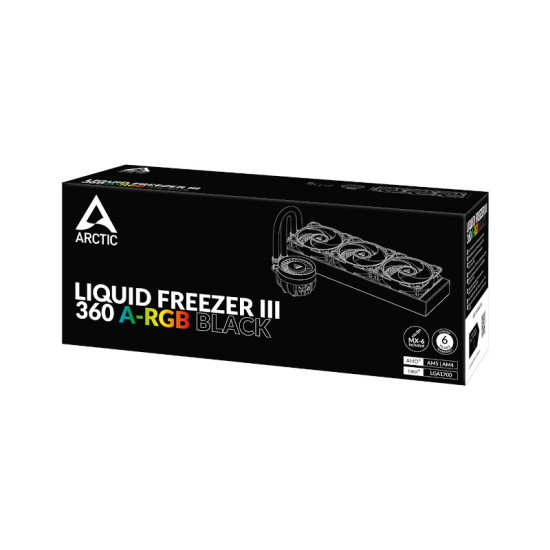 Arctic Liquid Freezer III 360 A-RGB Liquid CPU Cooler - Black