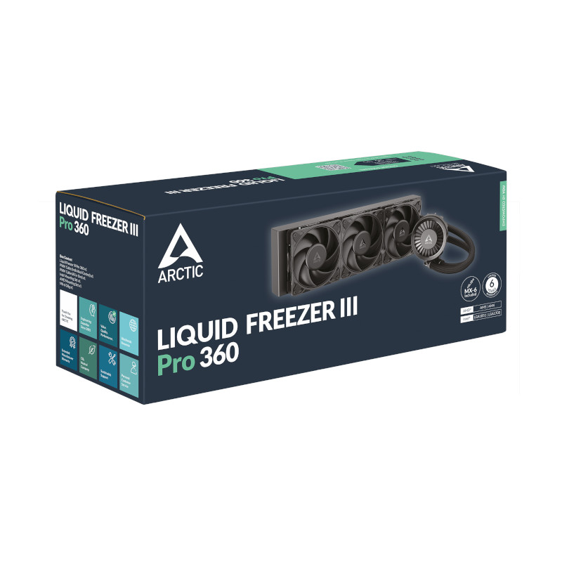 Arctic Liquid Freezer III Pro 360 Liquid CPU Cooler - Black