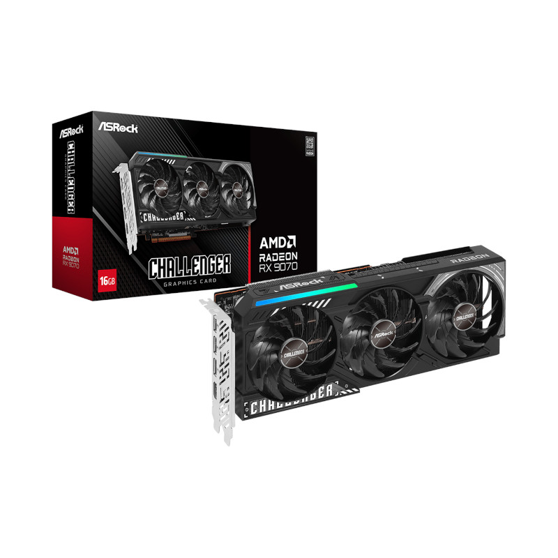 ASRock AMD Radeon RX 9070 Challenger 16GB GDDR6