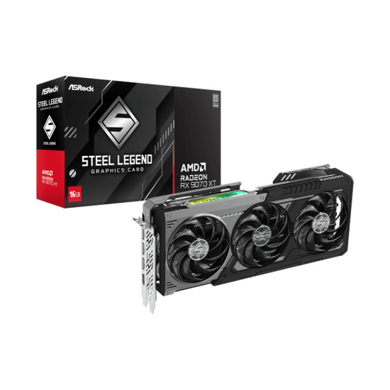 ASRock AMD Radeon RX 9070 XT Steel Legend Dark 16GB GDDR6