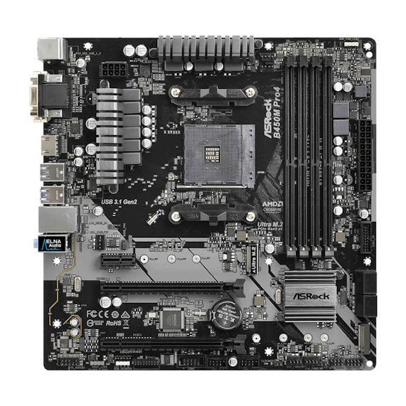 ASRock B450M Pro4 Motherboard