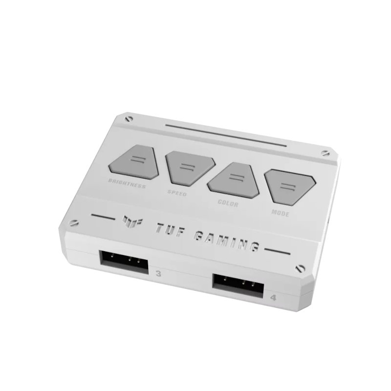 Asus TUF Gaming TF120 ARGB Cabinet Fan - Triple Pack with ARGB Controller (White)