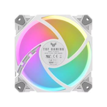 Asus TUF Gaming TF120 ARGB Cabinet Fan - Triple Pack with ARGB Controller (White)