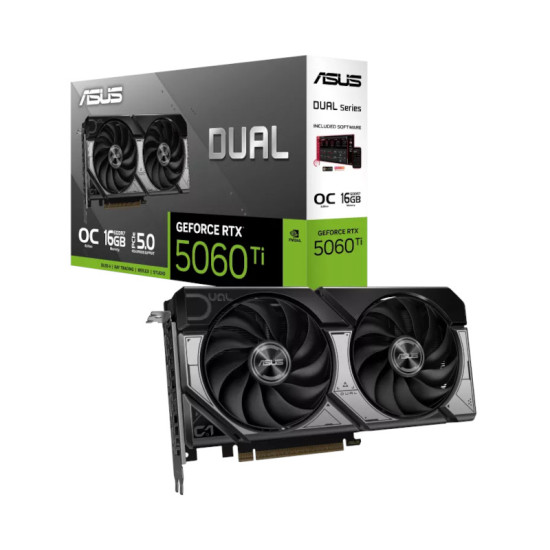 Asus Dual GeForce RTX 5060 Ti OC Edition 16GB GDDR7 Asus Dual GeForce RTX 5060 Ti OC Edition 16GB GDDR7