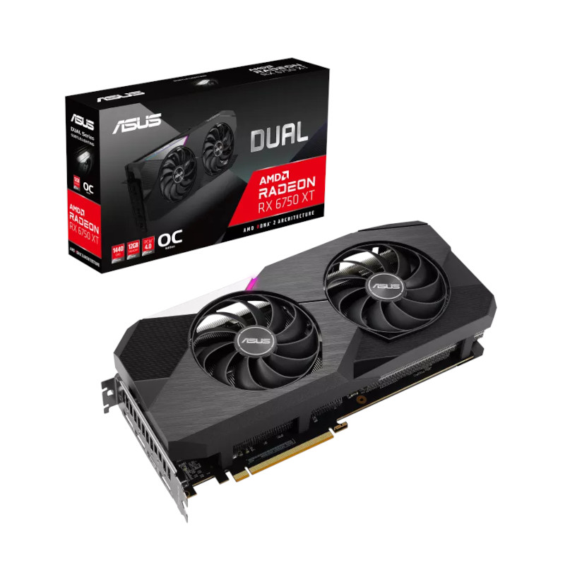 Asus Dual Radeon RX 6750 XT OC Edition 12GB GDDR6
