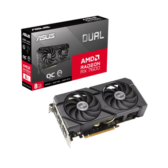 Asus Dual Radeon RX 7600 EVO OC Edition 8GB GDDR6