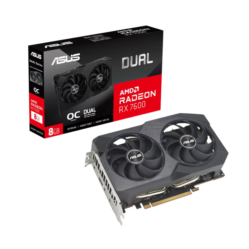 Asus Dual Radeon RX 7600 V2 OC Edition 8GB GDDR6