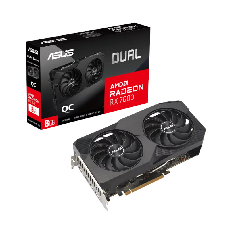 Buy Asus Dual Radeon RX 7600 OC Edition 8GB GDDR6 Graphics Card at