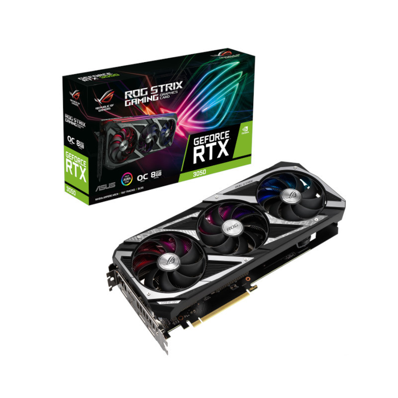 グラフィックボード・グラボ・ビデオカード ASUS GeForce RTX 3050 OC Edition 8GB Buy Asus ROG Strix GeForce RTX 3050 OC Edition 8GB GDDR6 Graphics