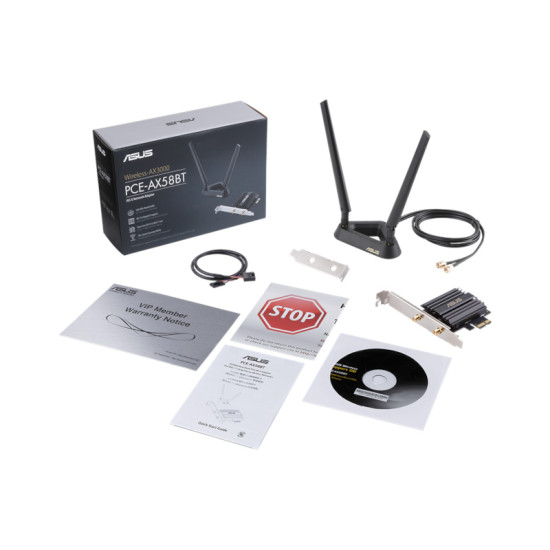 Asus PCE-AX58BT AX3000 Dual Band PCI-E WiFi 6 (802.11ax) Adapter