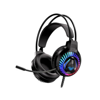 AULA S605 Wired RGB Gaming Headset - Black