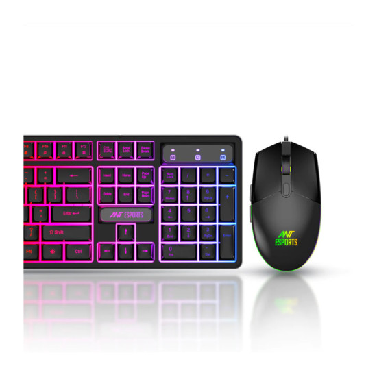 Combo Ant Esports KM1650 Pro Backlit Gaming Keyboard and Mouse