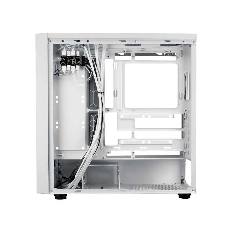 Cooler Master MasterBox 600 ARGB Mid Tower Cabinet - White Cooler Master MasterBox 600 ARGB Mid Tower Cabinet - White