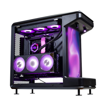 Cooler Master MasterFrame 360 STAGE LCD Mid Tower Cabinet - Black