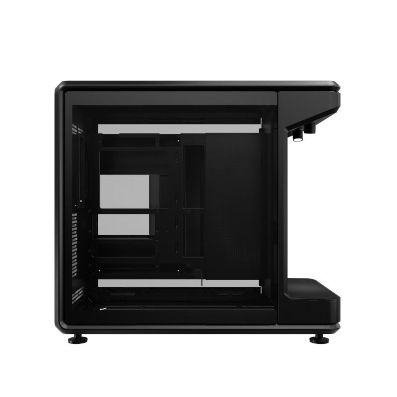 Cooler Master MasterFrame 360 STAGE LCD Mid Tower Cabinet - Black