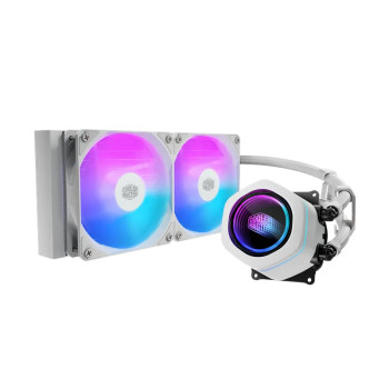 Cooler Master MasterLiquid Core Nex 240 ARGB Liquid CPU Cooler - White