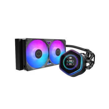 Cooler Master MasterLiquid Atmos II 240 LCD Liquid CPU Cooler - Black