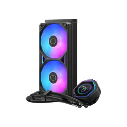 Cooler Master MasterLiquid Atmos II 240 LCD Liquid CPU Cooler - Black