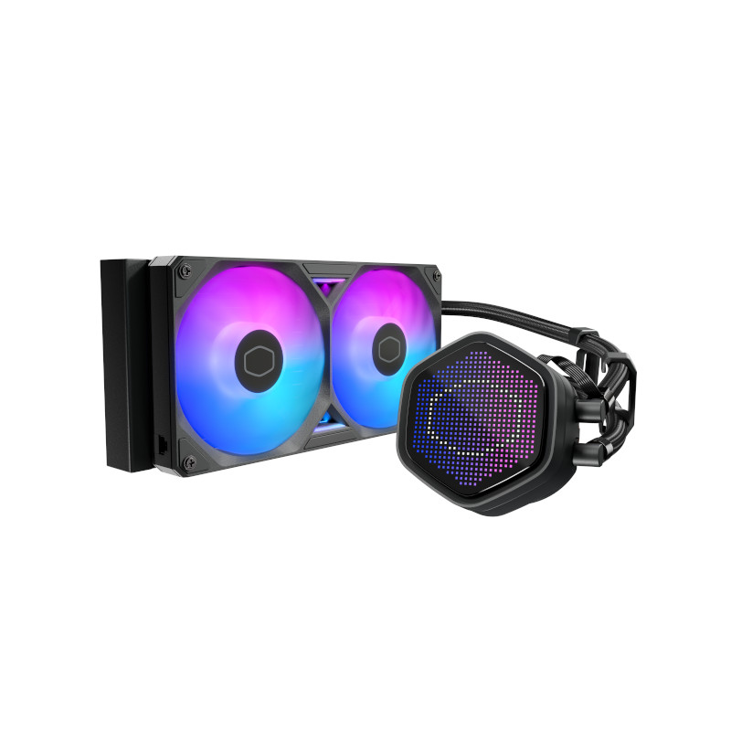 Cooler Master MasterLiquid Atmos II 240 Pixel LED Liquid CPU Cooler - Black Cooler Master MasterLiquid Atmos II 240 Pixel LED Liquid CPU Cooler - Black