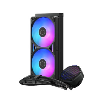 Cooler Master MasterLiquid Atmos II 240 Pixel LED Liquid CPU Cooler - Black Cooler Master MasterLiquid Atmos II 240 Pixel LED Liquid CPU Cooler - Black