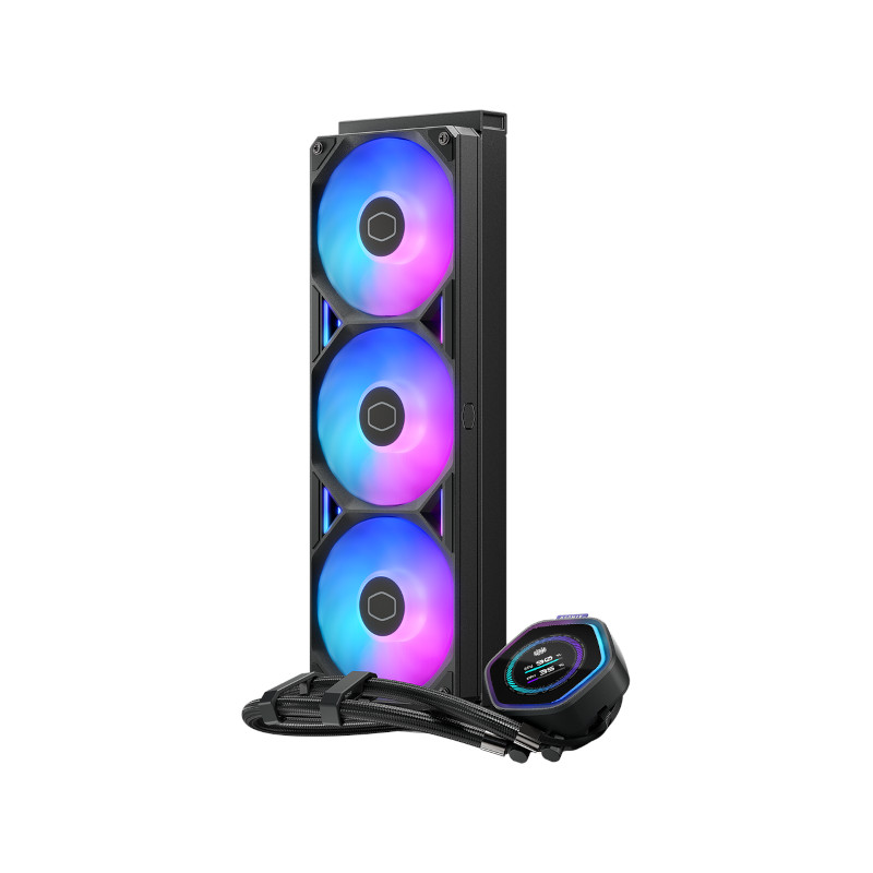 Cooler Master MasterLiquid Atmos II 360 LCD Liquid CPU Cooler - Black