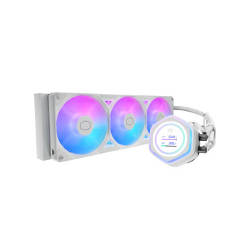 Cooler Master MasterLiquid Atmos II 360 LCD Liquid CPU Cooler - White