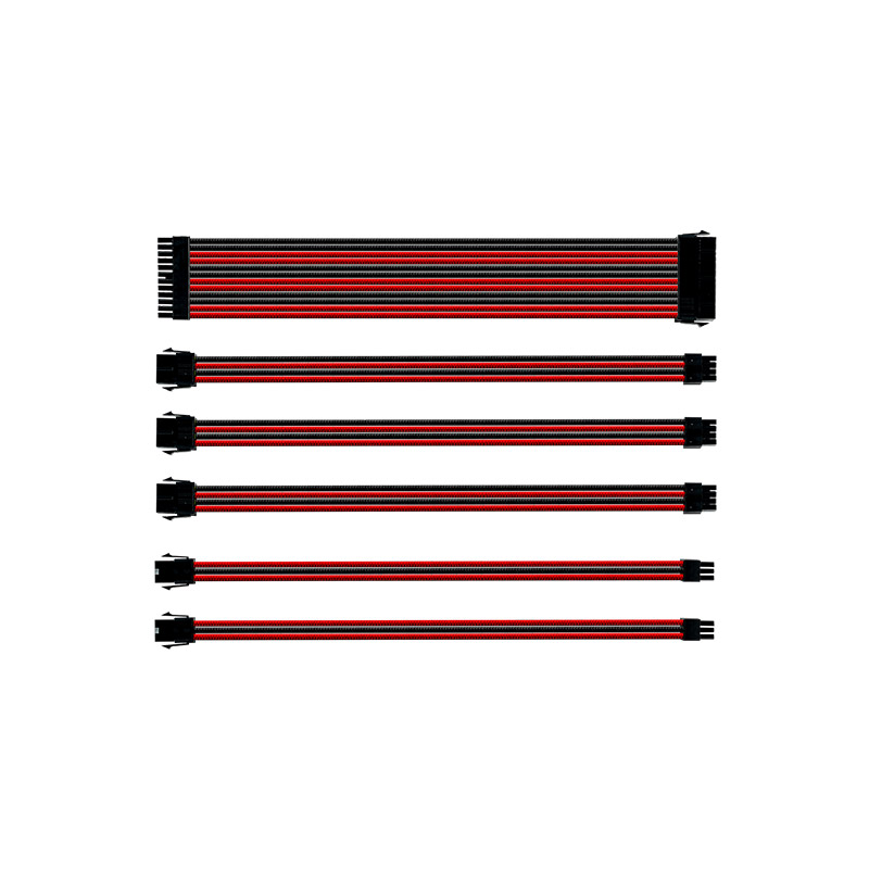 Cooler Master Sleeved PSU Extension Cable Kit Red/Black