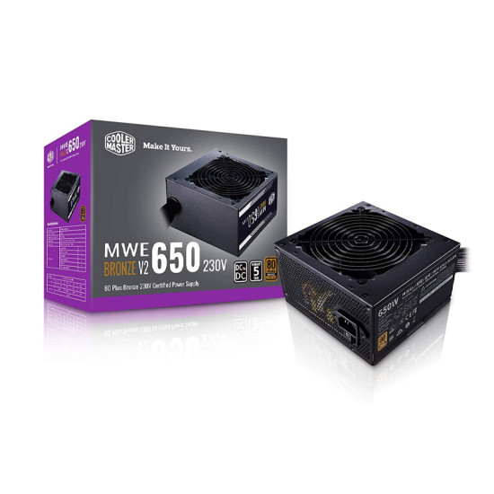 Cooler Master MWE 650 Watt V2 80 Plus Gold Certified Fully Modular Power Supply