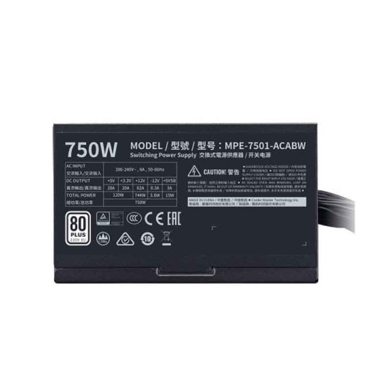 Cooler Master MWE 750 White 230v V2 - 750 Watt 80 Plus Certified
