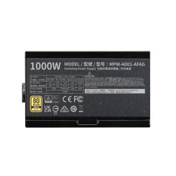 Cooler Master Elite Gold 1000 80 Plus Gold 1000W ATX 3.1 Fully Modular Power Supply - Black Cooler Master Elite Gold 1000 80 Plus Gold 1000W ATX 3.1 Fully Modular Power Supply - Black
