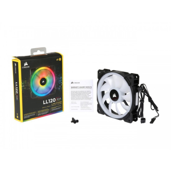 Corsair LL120 RGB 120mm Dual Light Loop RGB LED PWM Fan — Single Pack