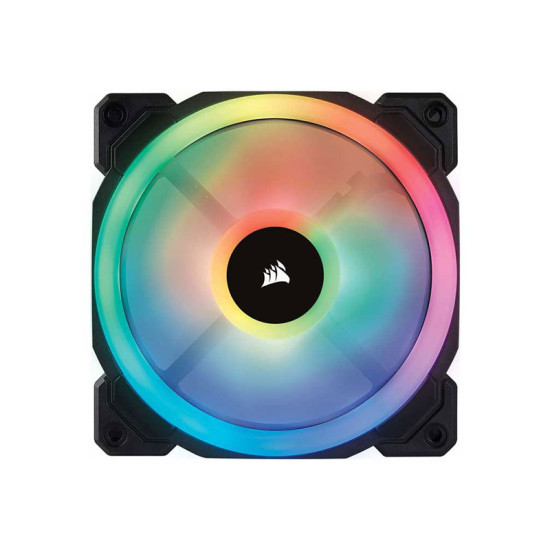 Corsair LL120 RGB 120mm Dual Light Loop RGB LED PWM Fan — 3 Fan Pack with Lighting Node Pro