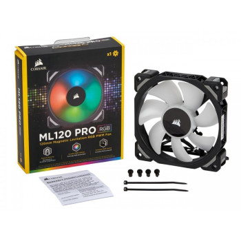 Corsair ML120 Pro RGB LED 120MM PWM Premium Magnetic Levitation Fan — Single Pack