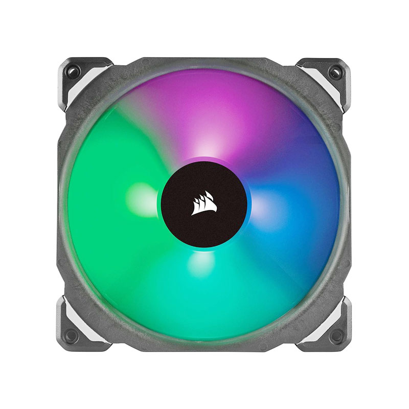 Corsair ML140 Pro RGB LED 140MM PWM Premium Magnetic Levitation Fan — Twin Fan Pack with Lighting Node Pro