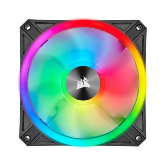 Corsair iCUE QL120 RGB 120mm PWM Triple Fan with Lighting Node Core