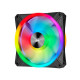 Corsair iCUE QL140 RGB 140mm PWM Dual Fan Kit with Lighting Node Core