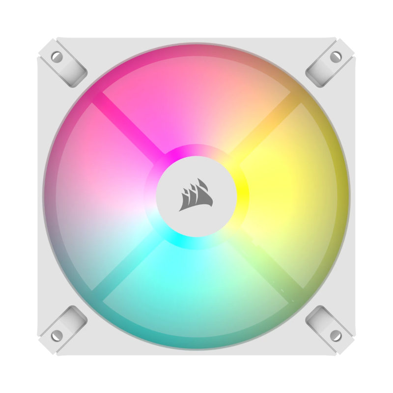 Corsair iCUE AR120 Digital RGB 120mm PWM Fan (Triple Pack) – White